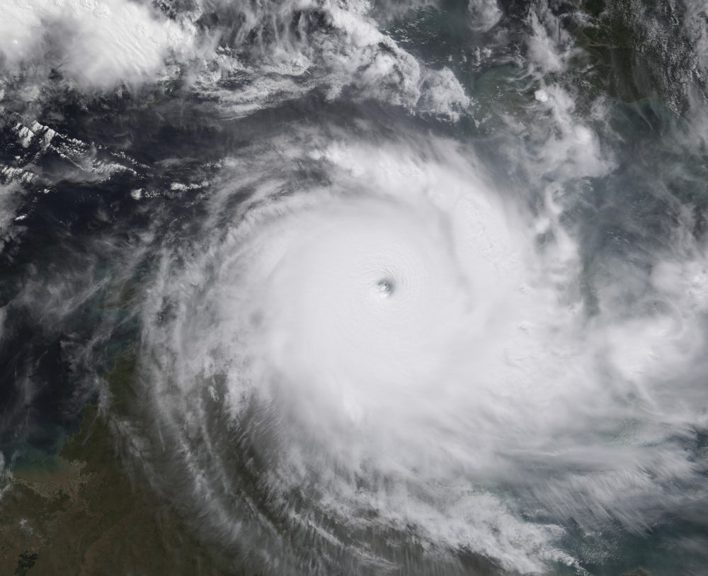 Cyclone Monica in the South Pacific Ocean Poster Print