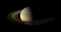 Saturn Equinox Poster Print showcasing the beauty of Saturn and its rings.