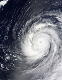September 16, 2009 Super Typhoon Choi-wan Poster Print over the Pacific Ocean