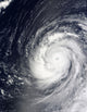 September 16, 2009 Super Typhoon Choi-wan Poster Print over the Pacific Ocean