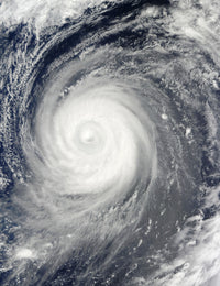 Typhoon Choi-wan poster print showcasing the power of nature in the Pacific Ocean.