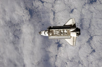 Space Shuttle Endeavour docking with International Space Station poster print
