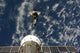 Space Shuttle Endeavour and Soyuz spacecraft poster print