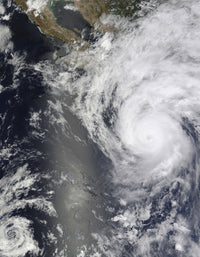Hurricane Jimena over Baja California Poster Print