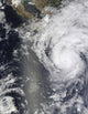 Hurricane Jimena over Baja California Poster Print