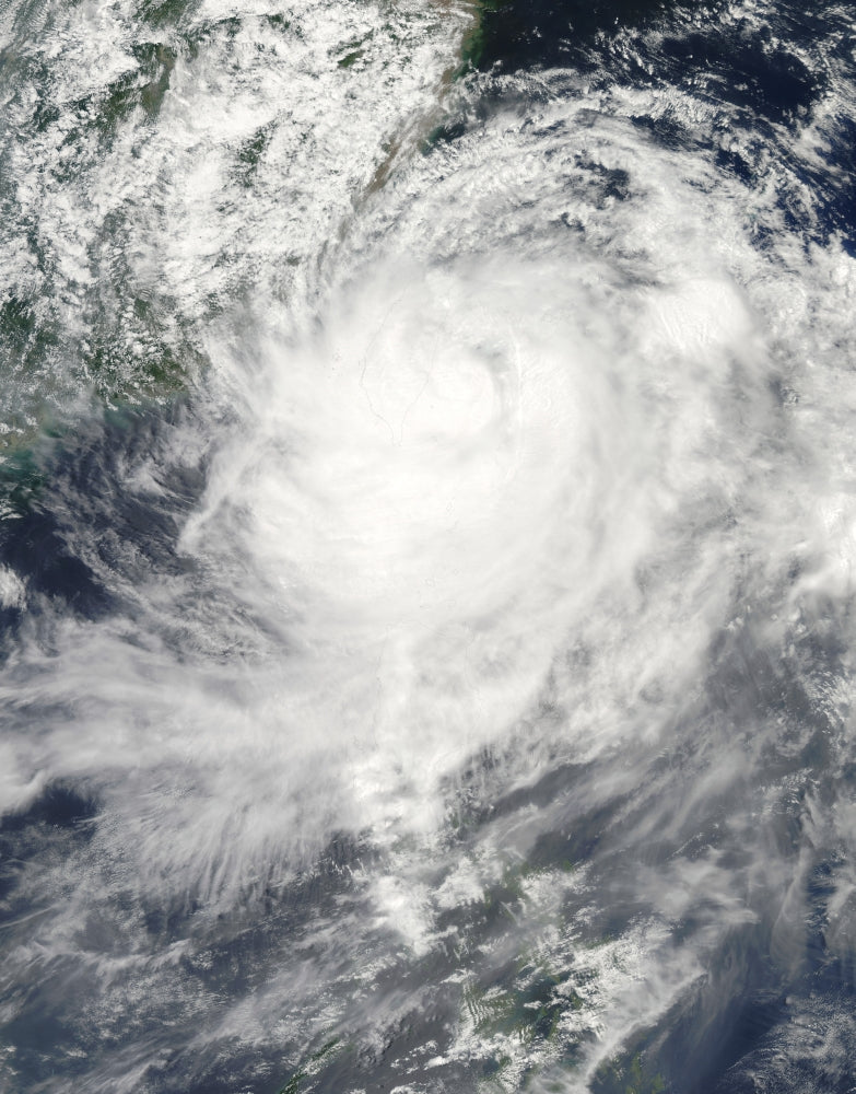 August 7, 2009 Typhoon Morakot Over Taiwan Poster Print