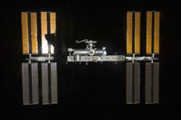 International Space Station and Space Shuttle Endeavour Poster Print