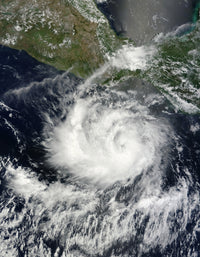 Satellite view of Tropical Storm Darby off the coast of Mexico, June 23, 2010.