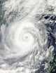 Typhoon Megi Poster Print showing the storm over the South China Sea