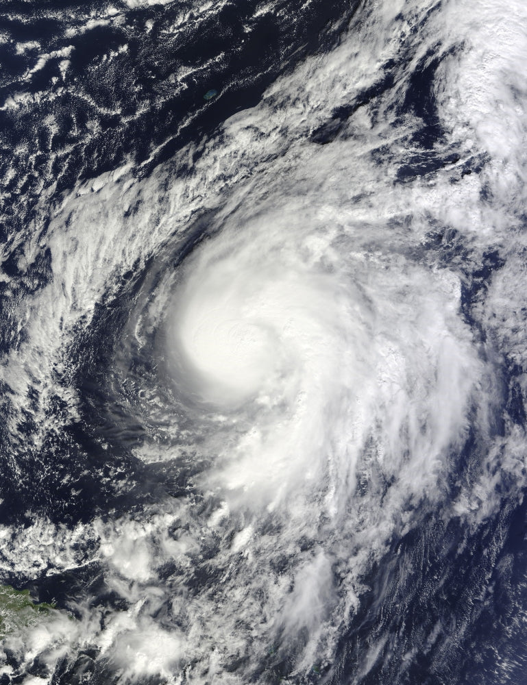 Hurricane Otto Poster Print showcasing dramatic weather off Puerto Rico