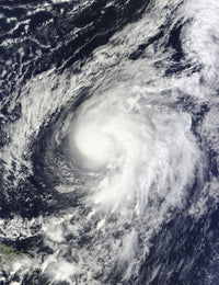 Hurricane Otto Poster Print showcasing dramatic weather off Puerto Rico