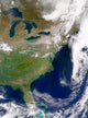 Cloud-Free Weather Over Eastern United States Poster Print by Stocktrek Images