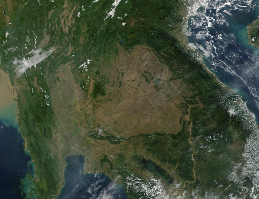 Southeastern Asia poster print showcasing vibrant landscapes and culture.