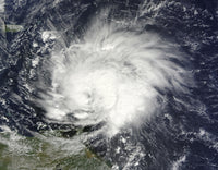 Hurricane Tomas Poster Print from October 30, 2010 showing storm impact over the Lesser Antilles