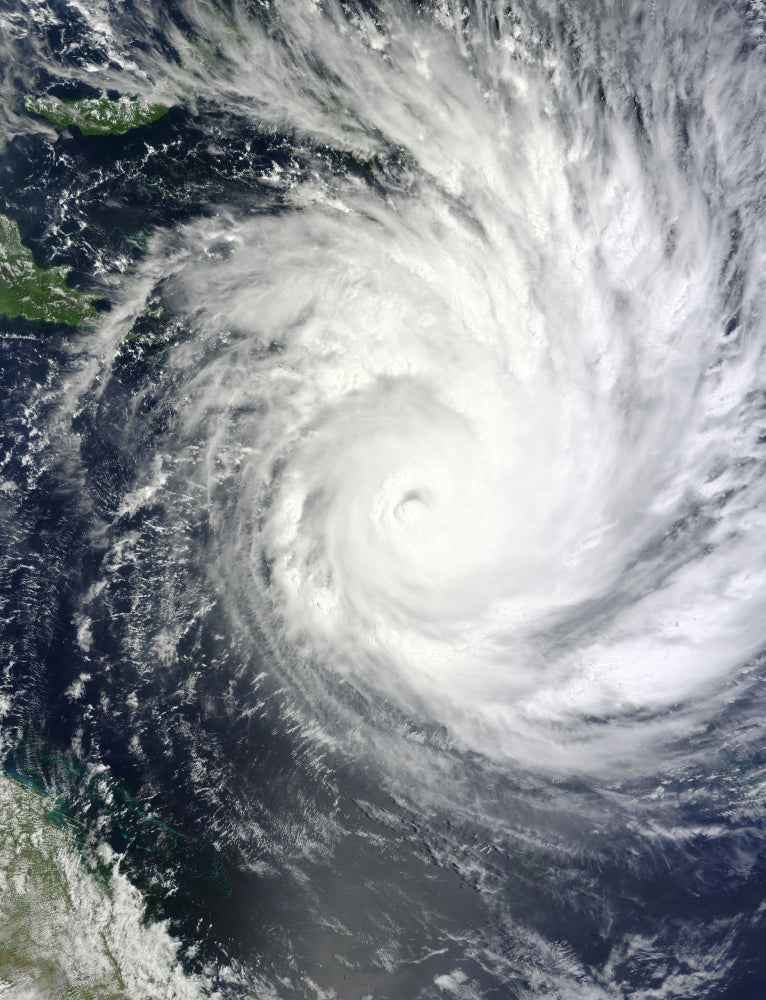 Tropical Cyclone Yasi Poster Print showcasing the power of nature.