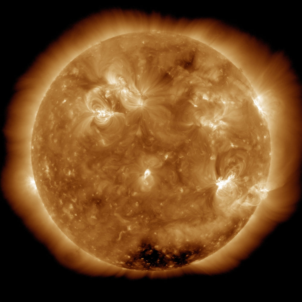 February 17, 2011 Solar Activity Poster Print showing X-class solar flare