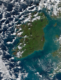 Phytoplankton Bloom Off the Coast of Ireland Poster Print
