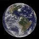Satellite view of Earth with Hurricane Irene approaching the East Coast.