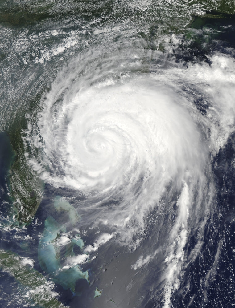 Hurricane Irene Poster Print from August 26, 2011 - Dramatic weather art.