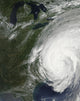 Hurricane Irene Poster Print depicting the storm over the eastern United States on August 27, 2011.