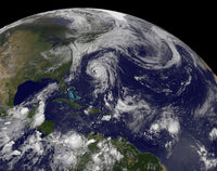 Tropical Cyclones Katia, Lee, Maria and Nate Poster Print