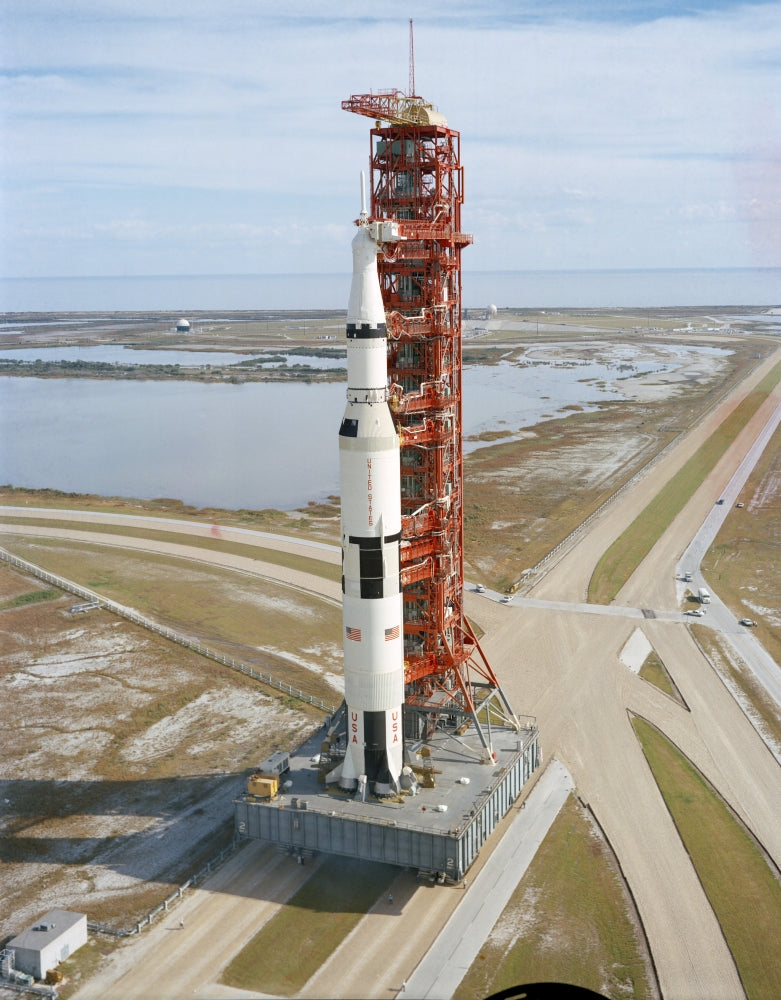 High angle view of Apollo 14 space vehicle poster print.