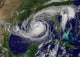 Satellite view of Tropical Storm Isaac in the Gulf of Mexico poster print.