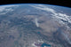 View from space of the wildfires in the western and southwestern United States poster print.