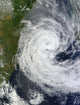 Satellite view of Tropical Cyclone Guito poster print