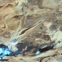 Poster print of The Great Salt Desert in Iran showcasing stunning landscape art.