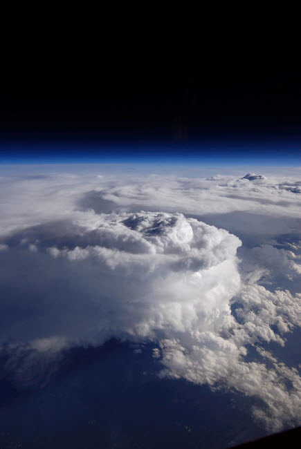 View of a Storm Cell Poster Print depicting a dramatic natural scene.