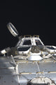 Cupola of the International Space Station poster print against the backdrop of space.