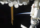 Poster print of a docked Russian Soyuz spacecraft and International Space Station.