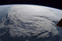 Tropical Storm Harvey Poster Print from the International Space Station showcasing storm dynamics.