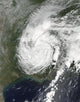 Satellite view of Tropical Depression Harvey over the southcentral United States poster print.