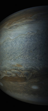Enhanced color view of Jupiter's south tropical zone poster print