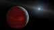 Artist concept of a gas giant planet orbiting a white dwarf star poster print.