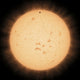 Artist's concept of the hot rocky exoplanet HD 219134 b poster print