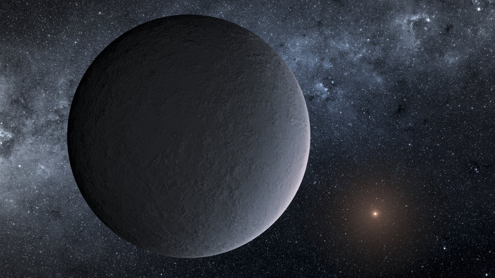 Artist's concept of exoplanet OGLE-2016-BLG-1195Lb orbiting a star poster print