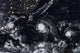 Menacing Hurricanes Katia Irma Jose Poster Print by Stocktrek Images