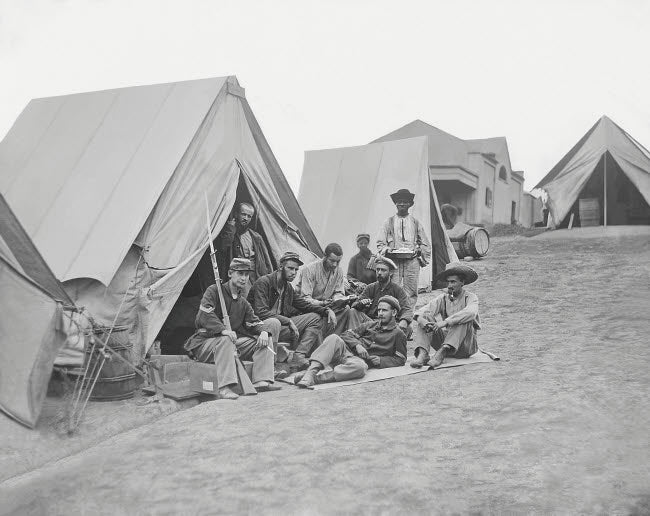 71st New York Infantry at Camp Douglas Poster Print by Stocktrek Images