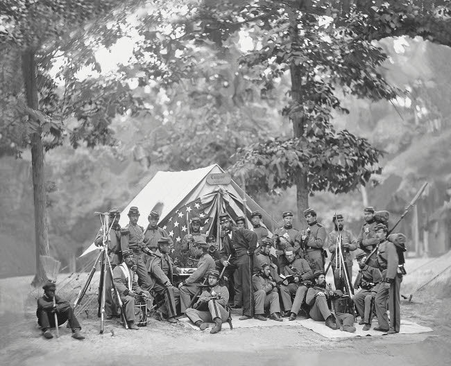 Engineer Camp, 8th NY State Militia Poster Print showcasing American Civil War history.