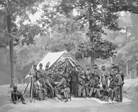 Engineer Camp, 8th NY State Militia Poster Print showcasing American Civil War history.