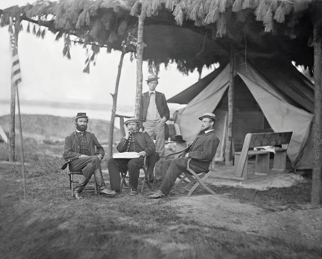 Officers of the 5th US Cavalry Regiment Civil War Poster Print