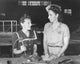 Women working in the Assembly and Repair Department at Naval Air Base in Texas circa 1942 poster print.