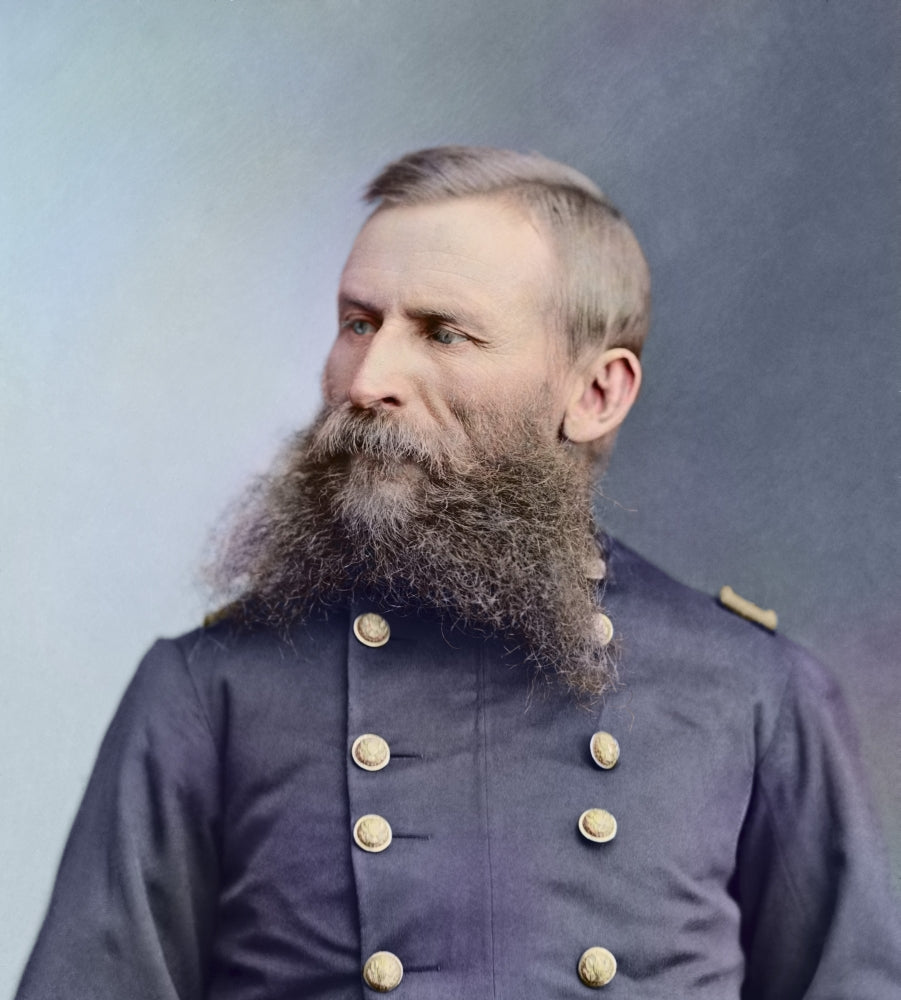Civil War portrait of General George Crook poster print