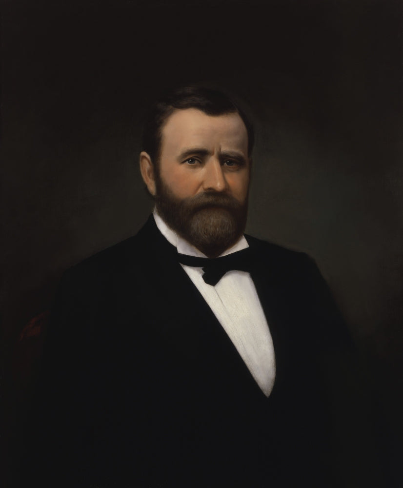 Vintage portrait of President Ulysses S. Grant poster print.