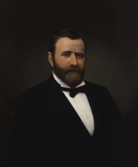 Vintage portrait of President Ulysses S. Grant poster print.