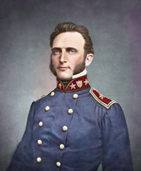 Portrait of Thomas Stonewall Jackson as a young officer poster print