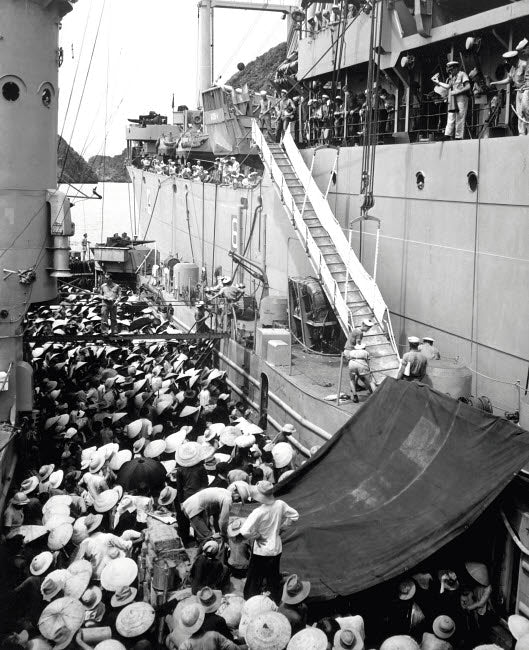 Refugees Awaiting Departure in Haiphong, Vietnam, 1954 poster print.